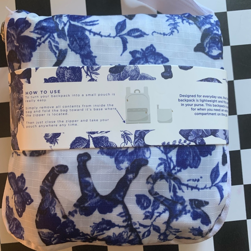 NWT Backpack with Cat Pattern - Picture 3 of 3